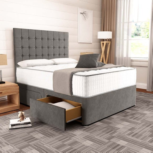 Tokyo Divan Bed - Slate Grey Naples