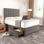 Kingston Divan Bed - Slate Grey Naples