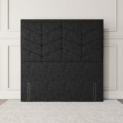 Lancaster Floor Standing Headboard - Black Chenille