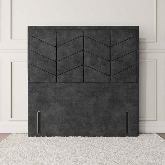 Lancaster Floor Standing Headboard - Charcoal Coniston