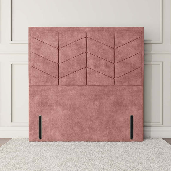 Lancaster Floor Standing Headboard - Pink Coniston