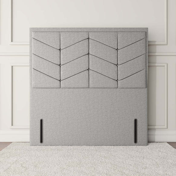 Lancaster Floor Standing Headboard - Silver Linoso