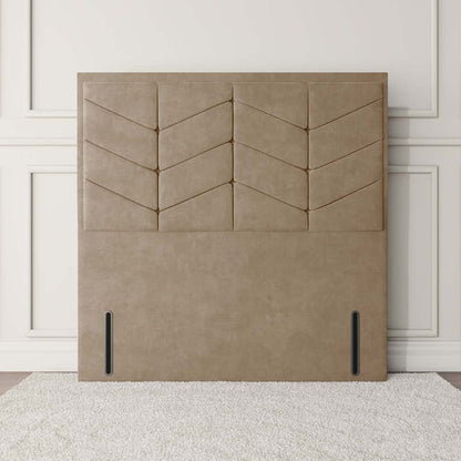 Lancaster Floor Standing Headboard - Mink Plush Velvet