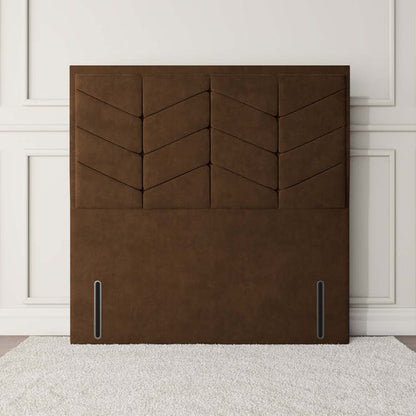 Lancaster Floor Standing Headboard - Mocca Plush Velvet
