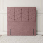Lancaster Floor Standing Headboard - Pink Plush Velvet