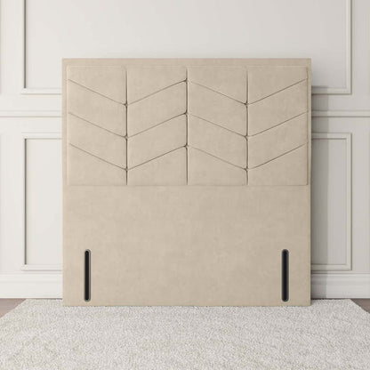 Lancaster Floor Standing Headboard - Cream Chenille