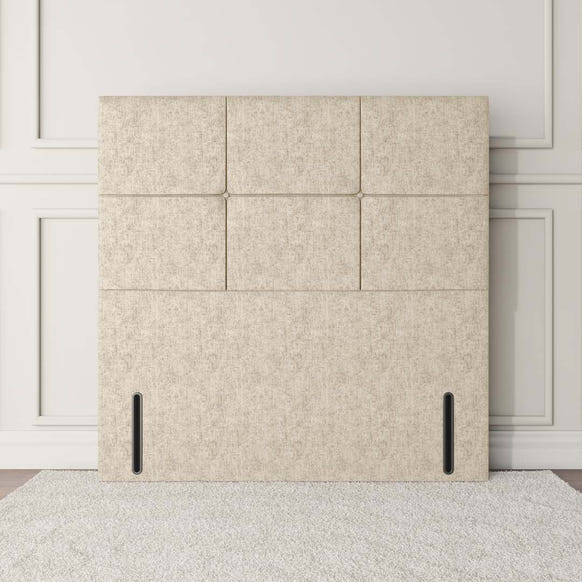 Lima Floor Standing Headboard - Cream Chenille