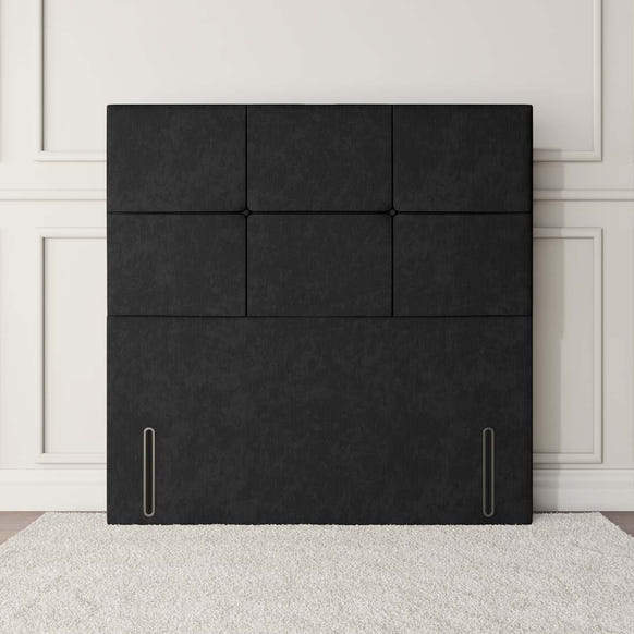 Lima Floor Standing Headboard - Black Naples