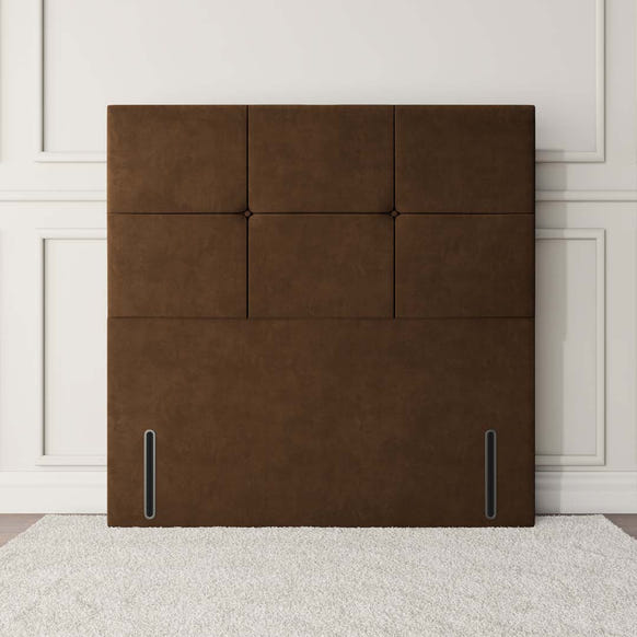 Lima Floor Standing Headboard - Mocca Plush Velvet