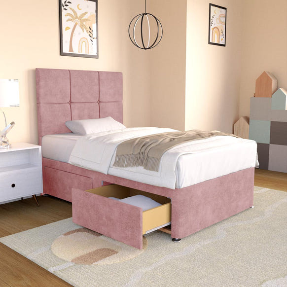 Lima Kids Divan Bed - Pink Coniston