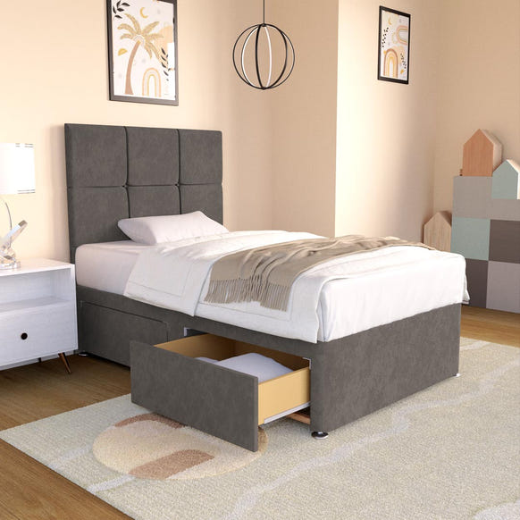 Lima Kids Divan Bed - Slate Grey Naples