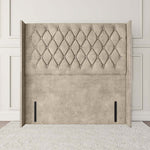 Luxor Wingback Floor Standing Headboard - Almond Coniston