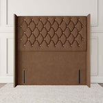 Luxor Wingback Floor Standing Headboard - Mink Naples
