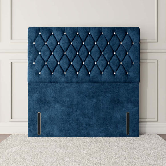 Moscow Floor Standing Headboard - Blue Coniston