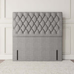 Moscow Floor Standing Headboard - Silver Linoso