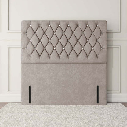 Moscow Floor Standing Headboard - Seal Grey Naples