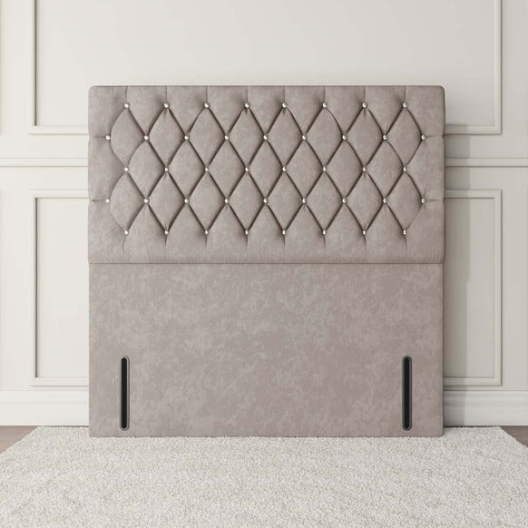 Moscow Floor Standing Headboard - Seal Grey Naples