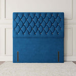 Moscow Floor Standing Headboard - Blue Plush Velvet