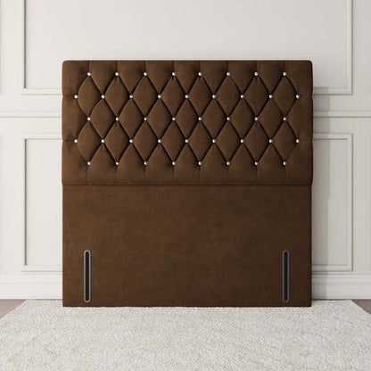 Moscow Floor Standing Headboard - Mocca Plush Velvet