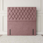Moscow Floor Standing Headboard - Pink Plush Velvet