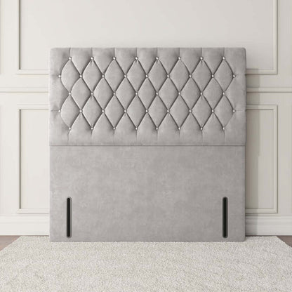 Moscow Floor Standing Headboard - Seal Grey Naples