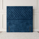 Oxford Floor Standing Headboard - Blue Coniston