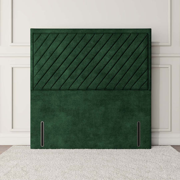 Oxford Floor Standing Headboard - Emerald Coniston