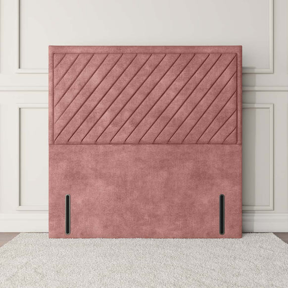 Oxford Floor Standing Headboard - Pink Coniston