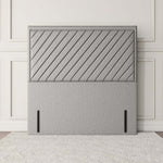 Oxford Floor Standing Headboard - Silver Linoso
