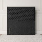 Oxford Floor Standing Headboard - Black Naples