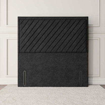 Oxford Floor Standing Headboard - Black Naples