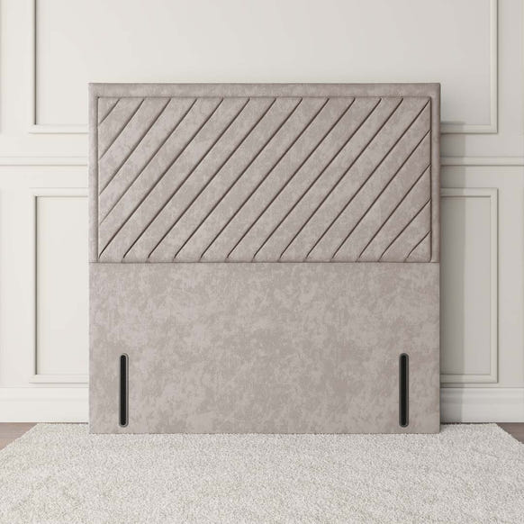 Oxford Floor Standing Headboard - Seal Grey Naples