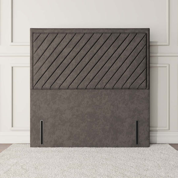 Oxford Floor Standing Headboard - Slate Grey Naples