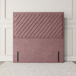 Oxford Floor Standing Headboard - Pink Plush Velvet