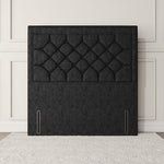 Panama Floor Standing Headboard - Black Chenille