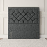 Panama Floor Standing Headboard - Charcoal Chenille