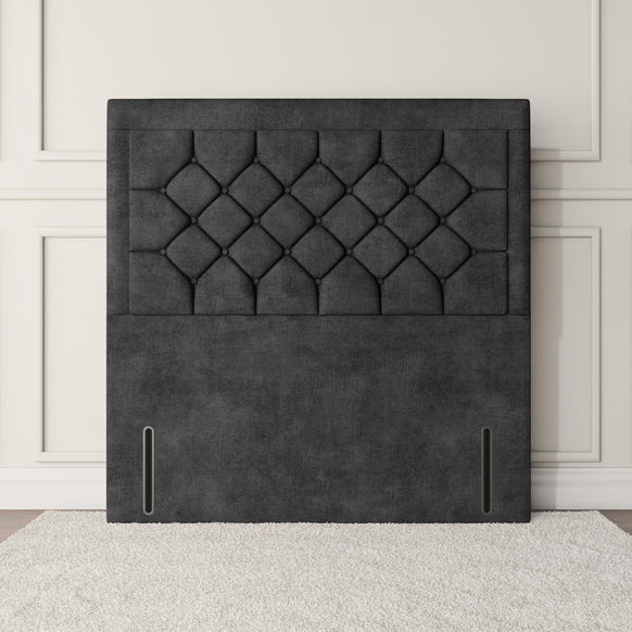 Panama Floor Standing Headboard - Charcoal Coniston