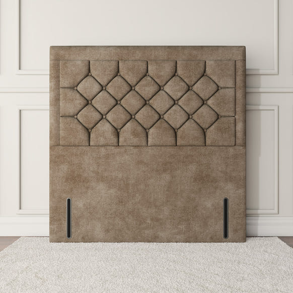 Panama Floor Standing Headboard - Mink Coniston
