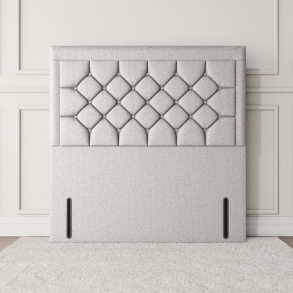 Panama Floor Standing Headboard - Silver Linoso