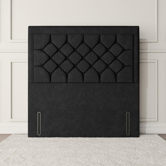 Panama Floor Standing Headboard - Black Naples