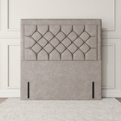Panama Floor Standing Headboard - Seal Grey Naples