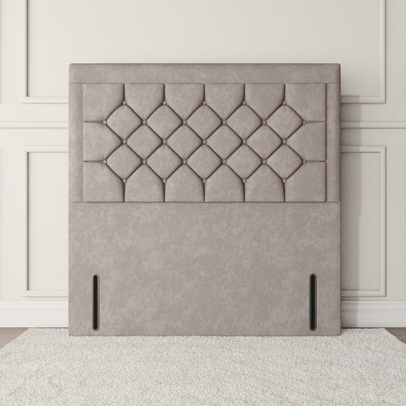 Panama Floor Standing Headboard - Seal Grey Naples