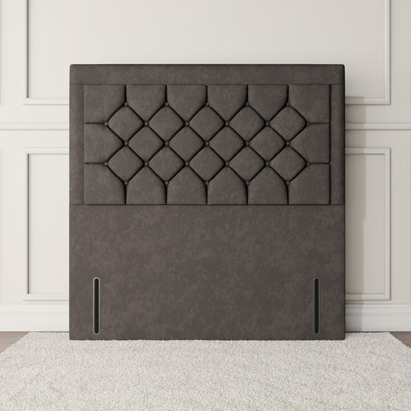 Panama Floor Standing Headboard - Slate Grey Naples