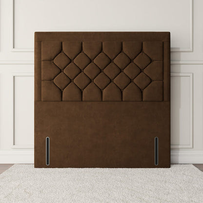 Panama Floor Standing Headboard - Mocca Plush Velvet