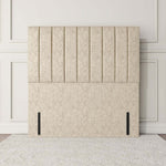 Prague Floor Standing Headboard - Cream Chenille