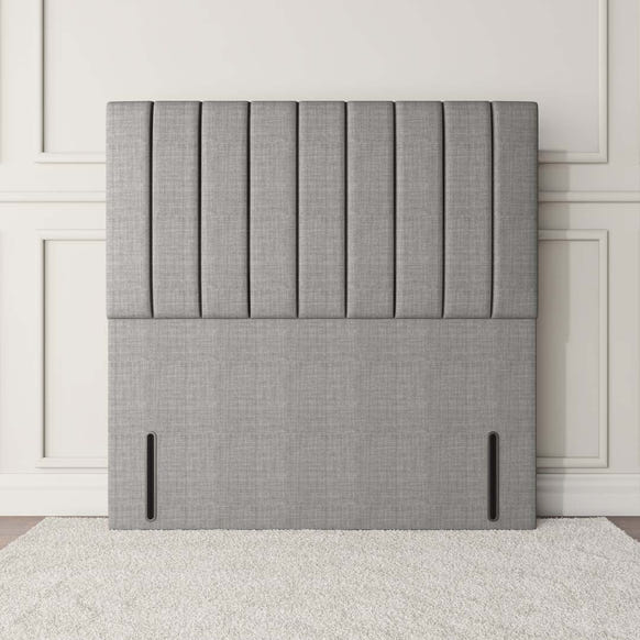 Prague Floor Standing Headboard - Silver Linoso
