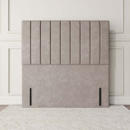 Prague Floor Standing Headboard - Charcoal Chenille
