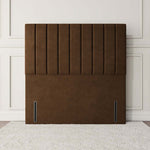 Prague Floor Standing Headboard - Mocca Plush Velvet