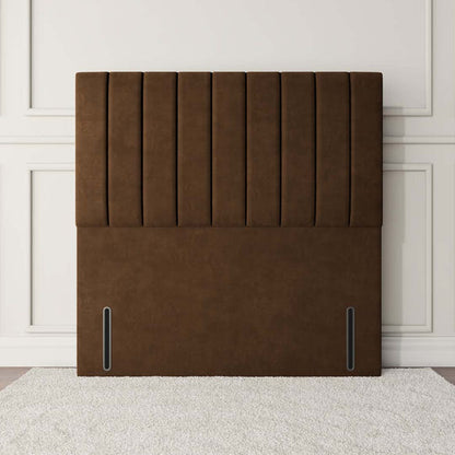 Prague Floor Standing Headboard - Mocca Plush Velvet
