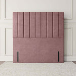 Prague Floor Standing Headboard - Pink Plush Velvet
